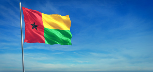 The National flag of Guinea Bissau