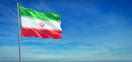 The National flag of Iran
