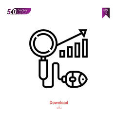 Outline seo icon. seo icon vector isolated on white background. Graphic design, material-design,digital-marketing icons mobile application, logo, user interface. EPS 10 format vector