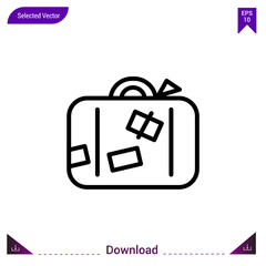 luggage icon vector . Best modern, simple, isolated, application ,seasons icons, logo, flat icon for website design or mobile applications, UI / UX design vector format