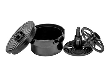 Canister and roller for development 35mm film.