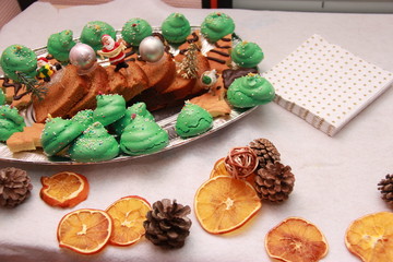 Bûche de Noël en pain d'épices