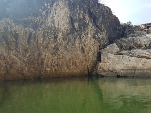 Marble Rocks in Bhedaghat Jabalpur