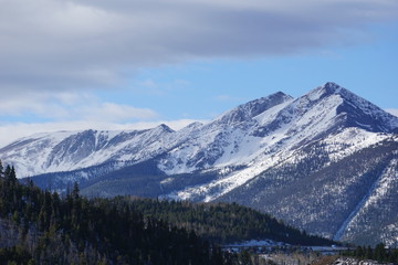 Naklejka na ściany i meble Colorado Scenery, Scenic Colorado Mountains in Early Winter, Fremont Pass, Colorado.