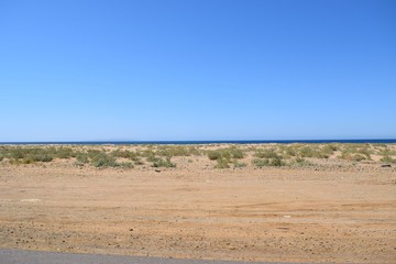 beach and blue sky