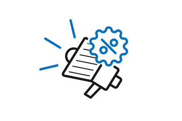 megaphone icon vector 