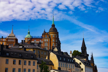 Fototapeta na wymiar panoramic view of Stockholm Sweden