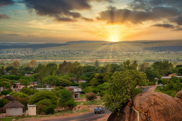 modern African village