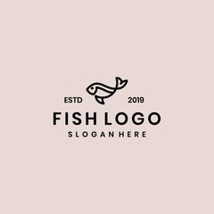 Fresh fish logo vector design