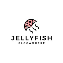 jellyfish logo vector minimalist premium