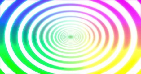Abstracts rainbow spiral psihodelic tunnel background. animation. Virtual reality future design . 3D rendering