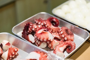 茹でたタコ
