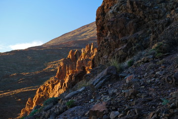 sunset in the mountains
