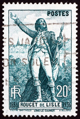 Postage stamp France 1936 Claude Joseph Rouget de Lisle