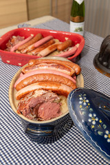 Central and Eastern European cuisines choucroute - sauerkraut with riesling