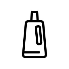 a tool for cleaning the vector icon. A thin line sign. Isolated contour symbol illustration