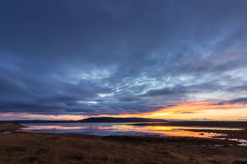 Fototapeta na wymiar Sunrise in the south of Iceland