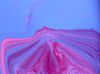 White-pink-lilac abstract marble background. Acrylic paint flows freely and creates an interesting...