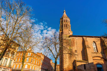 Saint Jacques Church in Montauban in the Tarn et Garonne in Occitania, France