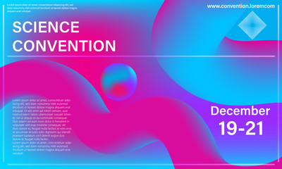 Liquid color shape. Fluid background. Vector.