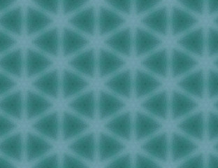 Fototapeta premium Blue background pattern from the hexagon figures. Geometric seamless design template with simple symmetric ornament. Creative raster pattern in Aqua Menthe pastel colour