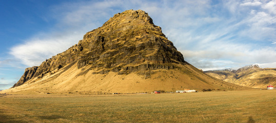 Views of Eyjafjallajokull glacier in Iceland