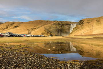 Skógafoss waterfall in the south of Iceland