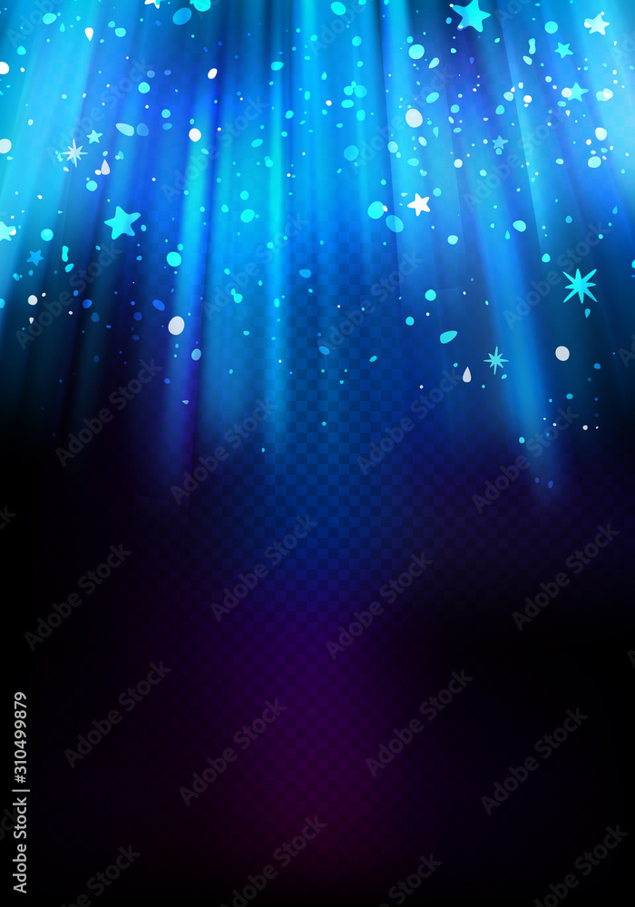 Poster abstract background with stars
