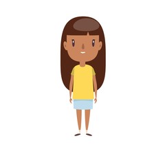 Smiling little child. Cheerful elementary school student, kindergarten pupil cartoon character. Kid flat vector illustration.