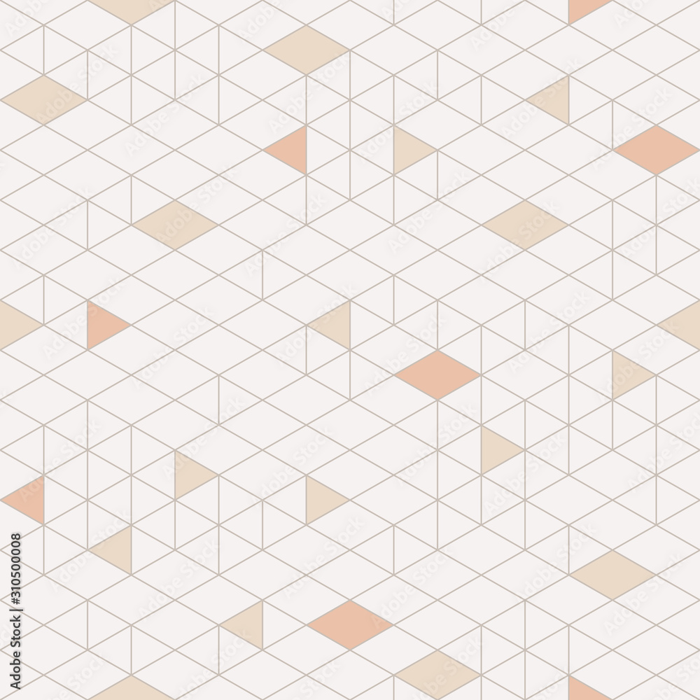 Aufkleber Seamless Bg with Geometric Pattern. Vector Abstract Background. Low Poly Style Illustration