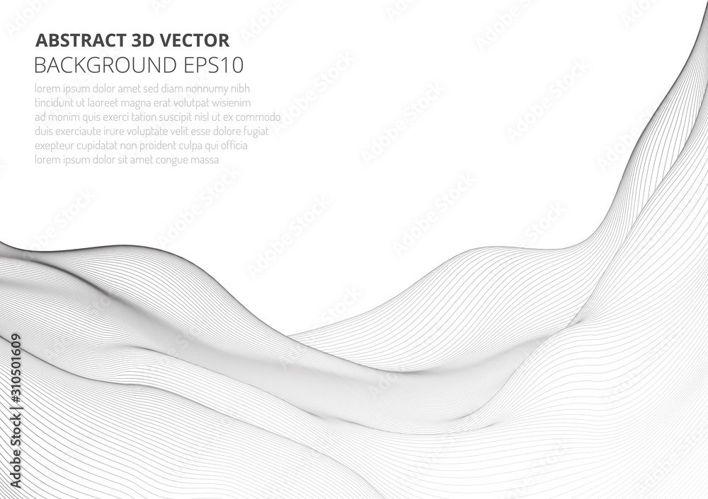Poster abstract background with geometric waves. copy space for text.