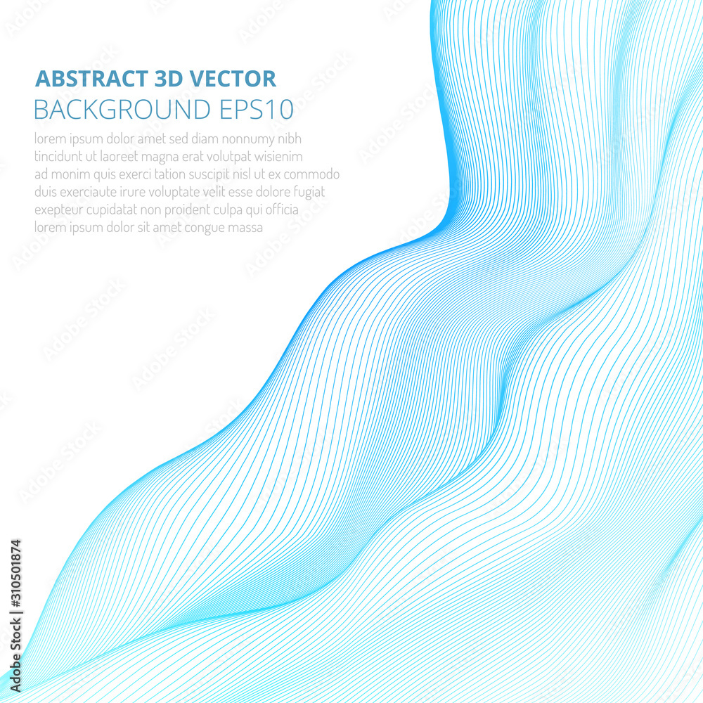 Poster abstract background with geometric waves. copy space for text.