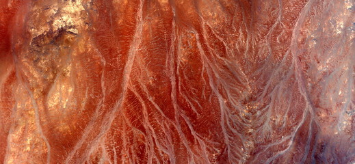 abstract photography of the deserts of Africa from the air. aerial view of desert landscapes,...