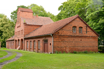 Fototapeta na wymiar Administrative building of the church district of the Assumption of the Holy Virgin Mary. Frombork, Poland