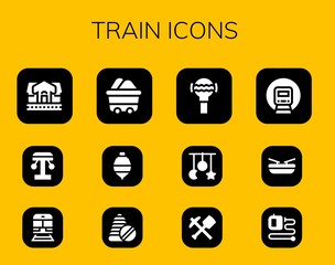 train icon set