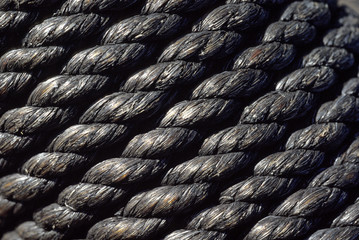Full frame shot of braided rope