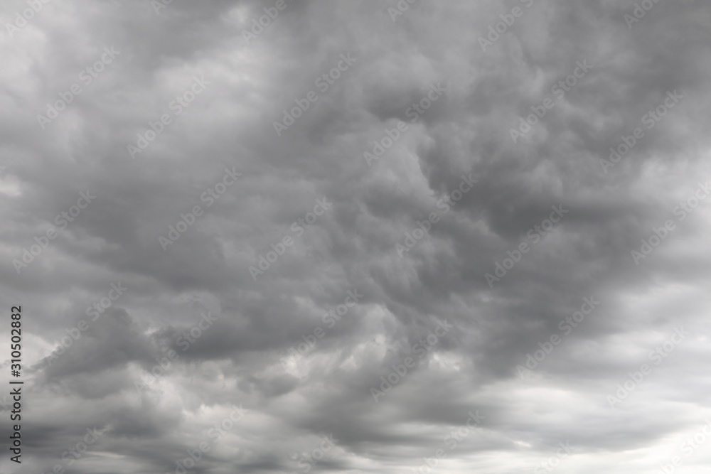 Wall mural Grey storm clouds