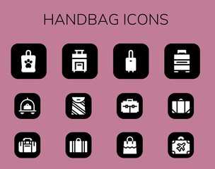 handbag icon set