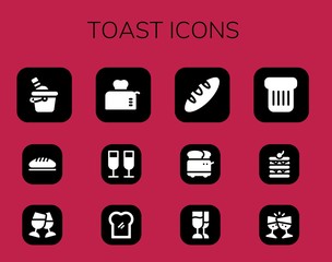 toast icon set