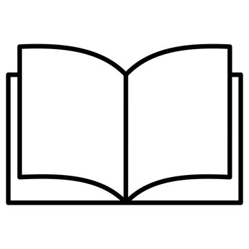 The book icon on a white background. Vector.