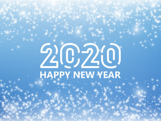 Falling stars effect. Christmas, 2020 New Year background. Vector illustration