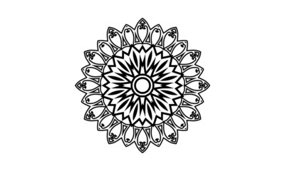 Ornamental lace mandala vector pattern