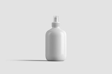 Cosmetic Bottle Can Sprayer Container. Dispenser for cream, soups, foams and other cosmetics.3D rendering.