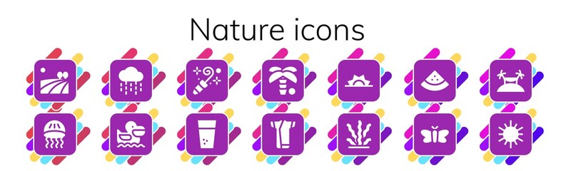 nature icon set