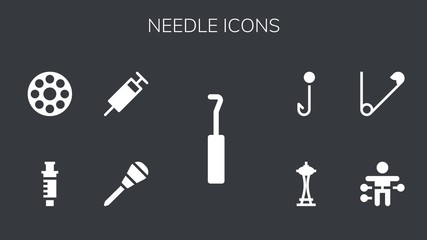 needle icon set