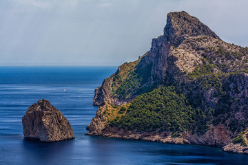 Naklejka premium Mirador d'es Colomer am Cap Formentor auf Mallorca