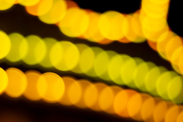 Christmas holiday abstract texture lights yellow bokeh background