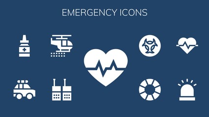 emergency icon set
