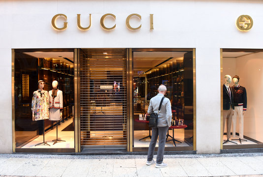 Verona, Italy June 06, 2017: Gucci store in Verona, Italy. Stock Photo |  Adobe Stock