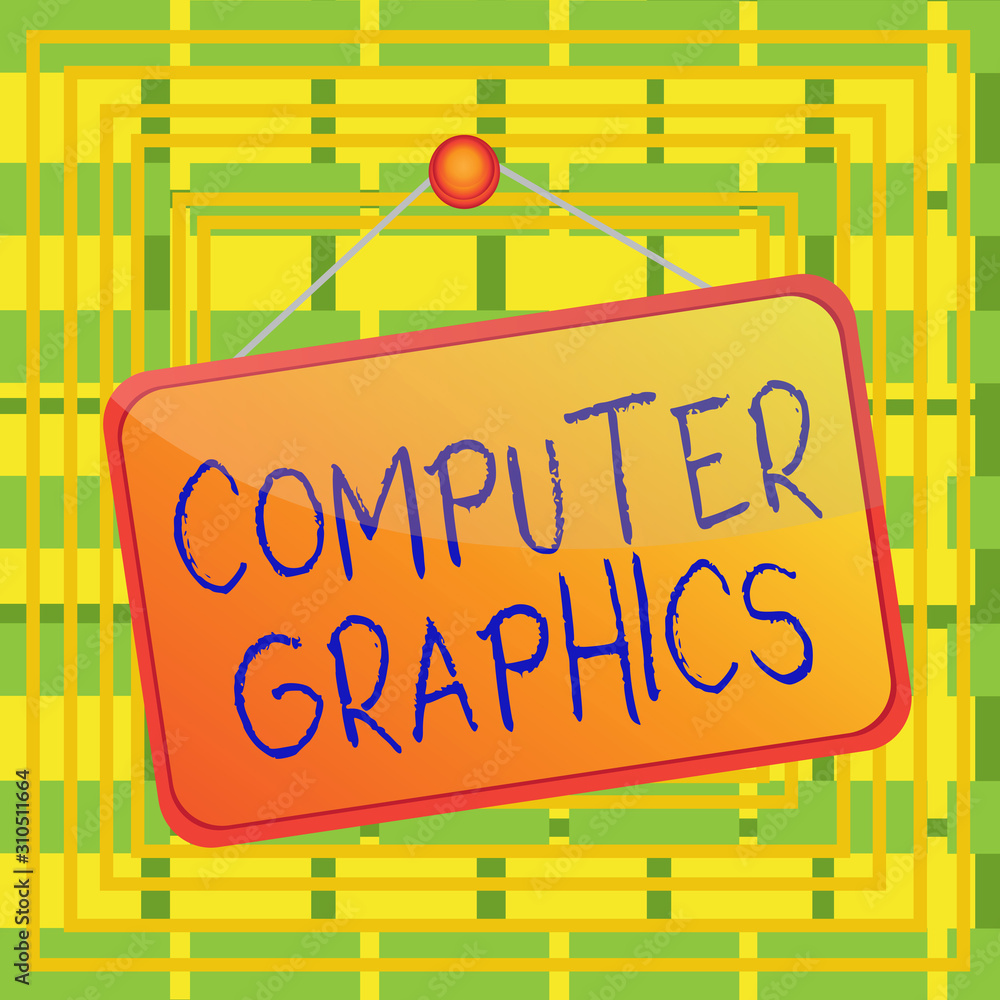 Fototapete text sign showing computer graphics. business photo showcasing visual representations of data displa